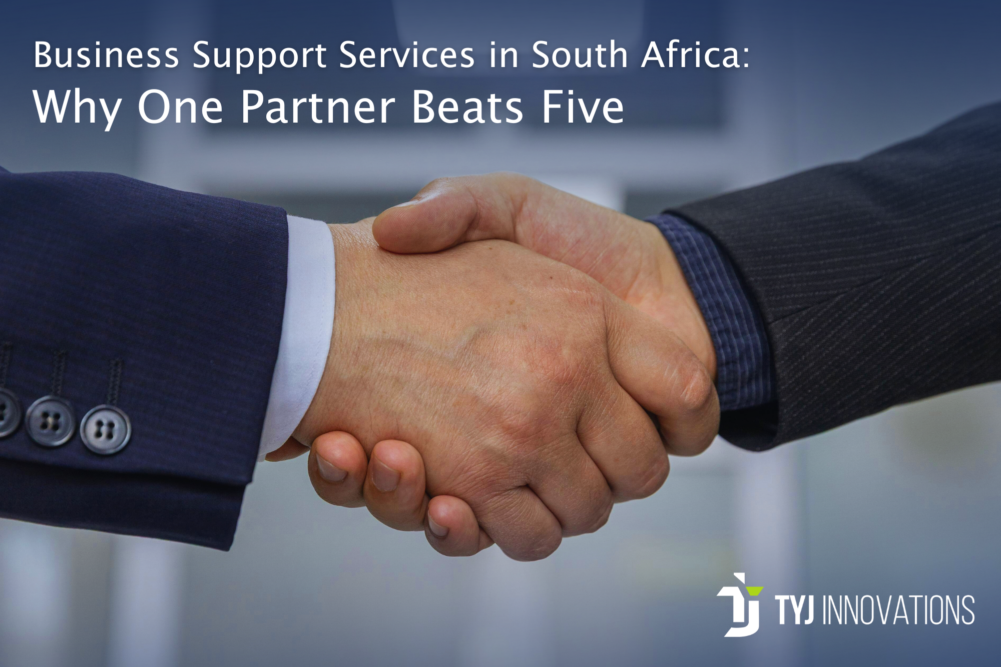 Business support services in South Africa – handshake partnership symbolising how one provider can streamline SME operations.